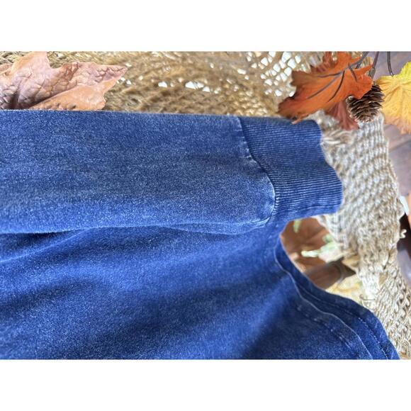 Soft Surroundings Women's Long Sleeve Denim Faux Button-Up Top Size Large - Picture 4 of 6